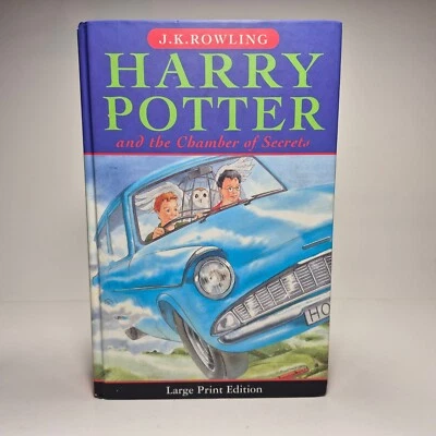Harry Potter and the Chamber of Secrets Large Print Edition Hardcover 1st Print - Image 1 of 4