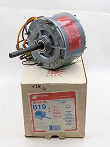 MagneTek 619 1/5hp Fan Motor Emerson AO Smith ORM1016 Rheem 51-20679-11 GES3157 - Picture 1 of 4