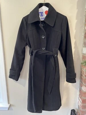 Motherhood Maternity Winter Coat Large Belted Peacoat Size S - Image 1 of 4