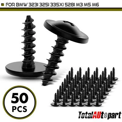 Clip de retención de tornillo de cabeza de relleno Phillips Truss 50 piezas para BMW Serie 3 M5-2.12 Foto 1 de 4