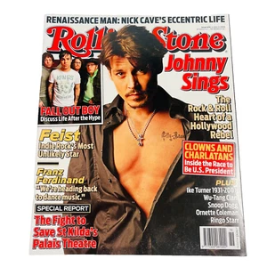 Johnny Depp Rolling Stone Magazine: Issue 676 March 2008 - Picture 1 of 7