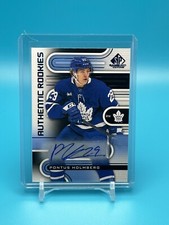 2022-23 UPPER DECK SP GAME USED PONTUS HOLMBERG RC Authentic Rookies AUTO Leafs