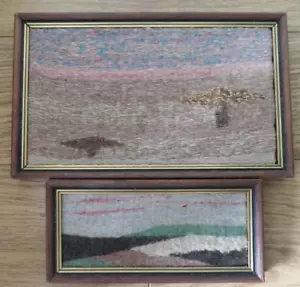 Mona Laurie (Wife of Ian) Two Small Tapestries. Inscribed By Ian. Circa 1990 - Picture 1 of 5