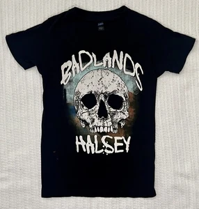 Halsey Shirt Womens MD 15.5” X 25” Short Sleeve Music Badlands Modified V Neck - Picture 1 of 8