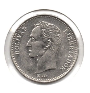 VENEZUELA 2 Bolivares (1990) KM Y# 43a.1, Nickel-Clad Steel Coin - Picture 1 of 2