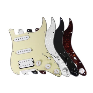 FLEOR Loaded Prewired ST E-Gitarre Pickguard SSH mit Alnico V Pickups - Picture 1 of 30