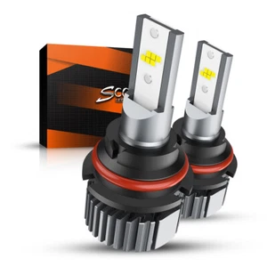 9004 LED Headlight Kit 13000LM Conversion Light Bulbs 6000K Super White - Foto 1 di 9
