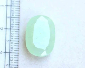 10.20 Cts NATURAL ZAMBIAN BEAUTIFUL EMERALD OVAL TOP GREEN GEMSTONE UNHEATED - Picture 1 of 5