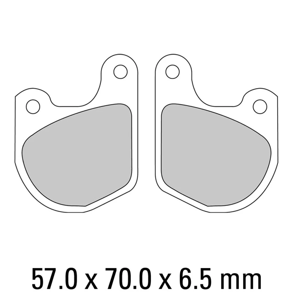 Ferodo Front Brake Pads for Harley 1000 Sportster XLH 1978-1983 (P0) - Image 1 of 1
