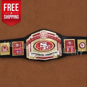 SF 49ERS Superbowl Championship NFL Football Wrestling Replica Belt 2mm Brass