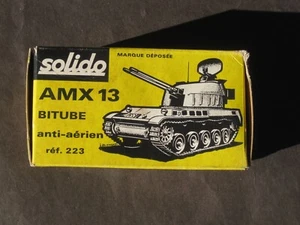 Vintage Solido AMX 13 bitube Tank # 223 MINT with Original Box - Picture 1 of 12