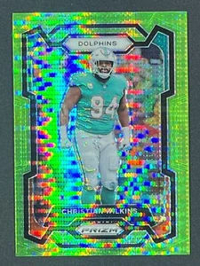 CHRISTIAN WILKINS 2023 Panini Prizm #182 Green Pulsar Prizm Miami Dolphins - Picture 1 of 2