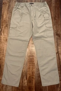 5.11 Tactical Men Sz 40 Tan Khaki Stretch Waist Cargo Magazine Pckt Style 74251 - Picture 1 of 12