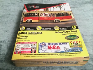 SANTA BARBARA YEAR '2007 YELLOW & WHITE PAGES, VERIZON TELEPHONE BOOK GOOD COND. - Picture 1 of 20