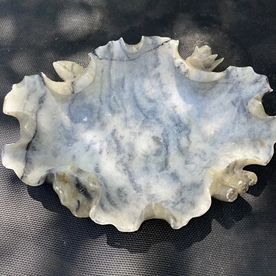 Винтажная китайская щетка для стиральной машины/чаши с мотивом лотоса из мыльного камня - Изображение 1 из 4