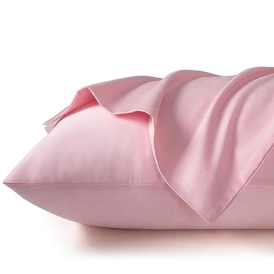  Fundas de almohada para niños pequeños - Paquete de 2 almohadas de viaje súper suaves para niños algodón rosa claro Foto 1 de 4