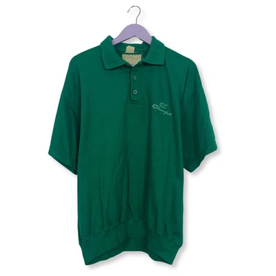 Sweat-Shirt Champion Vintage A Manches Courtes Vert Boutonné Âge 80 - Taille XL - Photo 1/4