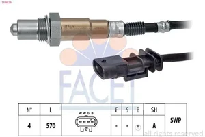 Sonda lambda térmico 10.8528 FACET para VOLVO POLESTAR - Imagen 1 de 7