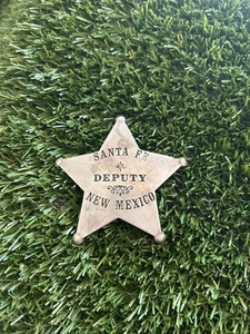 Vintage Santa Fe New Mexico Deputy Badge - Picture 1 of 5