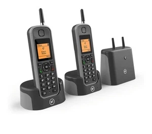 *NEW * BT Elements 1K Twin Long Range Cordless Telephone Answering Machine - Zdjęcie 1 z 2