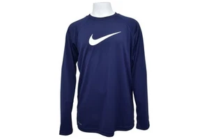 Nike Big Boy's Long Sleeve Hydroguard Shirts Swimwear - Picture 1 of 10
