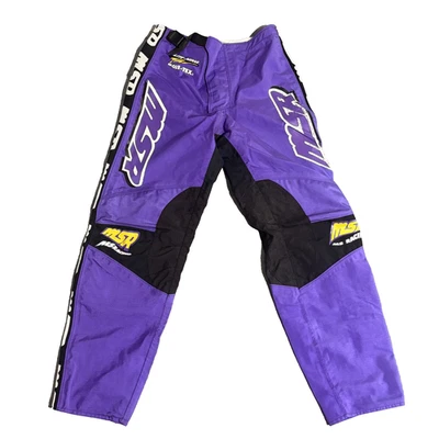 复古 MSR MS 赛车裤 30 码 Pro Comp 紫色越野摩托车 BMX — 第 1/4 张图片