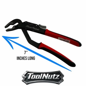 BLUEPOINT TOOLS NEW AP7 7"inch Red & Black Soft Grip Adjustable Joint Pliers - Picture 1 of 12