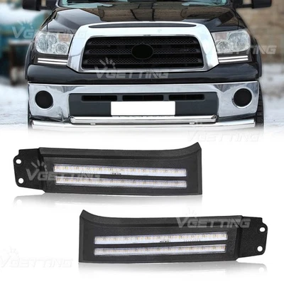 For 2007-2013 Toyota Tundra DRL LED Daytime Running Light Turn Signal Fog Lamp - Image 1 of 4