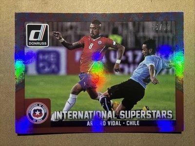 2015 Panini Donruss - International Superstars Arturo Vidal #4 Red  Ball /49 - Image 1 of 2