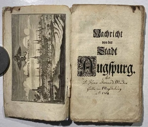 Grundling - Nachricht von der Stadt Augsburg 1708 Chronik Geschichte  Religion - Bild 1 von 1