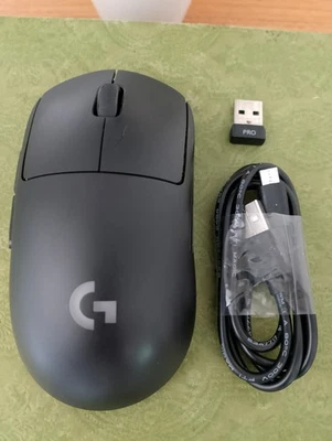 Logitech G Pro Gaming Mouse Bluetooth Wireless Optical Black M-R0070 + Dongle - Image 1 of 4