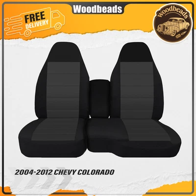 Cubierta de asiento de banco dividido delantero 60/40 Chevy Colorado 2004-2012 con reposabrazos de consola Foto 1 de 4