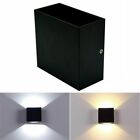 Modern 6W LED Wall Lights Up Down Cube Indoor Sconce Lighting Lamp Warm White UK