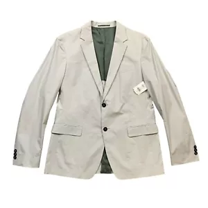 Theory Blazer Mens 42 Grey Rodolf Cotton Stretch Single Breasted Notch 2 Button - Picture 1 of 15