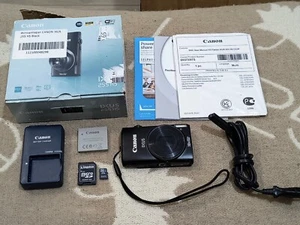 Canon PowerShot ELPH 330/ IXUS 255 12.1MP Digital Camera - Black Fully Working - Picture 1 of 17