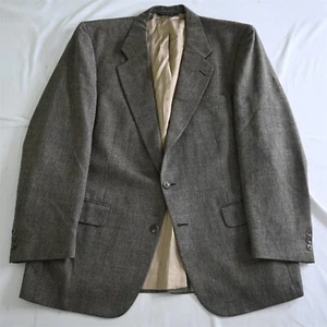 Vtg Burberrys' 48R Brown Soft Tweed Wool Mens Blazer Jacket Sport Coat - Picture 1 of 12