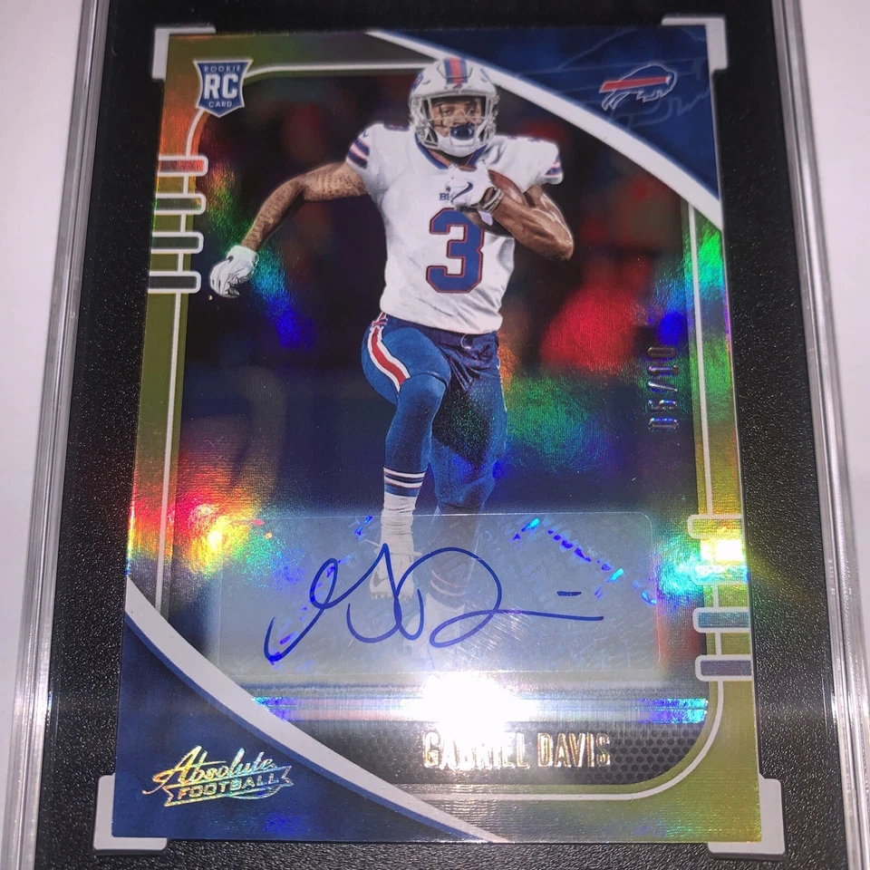 2020 Panini Absolute Gold Spectrum #136 Gabriel Davis #5/10 SGC 9/ 10 Auto - Image 1 of 4