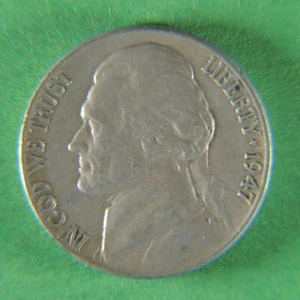 1947 P Jefferson Nickel - Picture 1 of 2