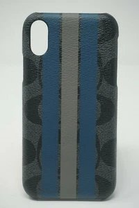 Coach Varsity Stripe Signature Canvas iPhone X/XS Case F77936 - Picture 1 of 4