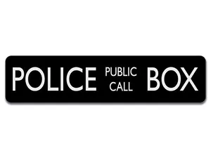 Polizei öffentliche Rufbox Aluminiumschild - 4 Zoll hoch bis 17 Zoll - Bild 1 von 1