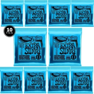 10 SET Corde per Chitarra Elettrica Ernie Ball EXTRA SLINKY 8-38 Ferita Nichel 2225 - Foto 1 di 9