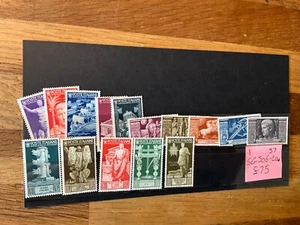 ITALY 1936 Birth Bimillenary of Augustus, Full Set SG 506-520 MH CV £200 -125 - Picture 1 of 4