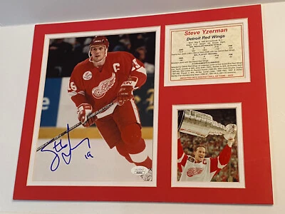 Steve Yzerman autographed 11x14 photo collage. JSA - Image 1 of 4