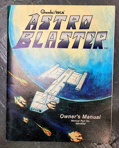 GREMLIN SEGA ASTRO BLASTER VIDEO GAME OWNER'S MANUAL OWNERS OEM - Picture 1 of 1