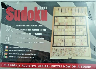 New sealed Sudoku Board puzzle game DAMAGE BOX AND SEALING SEE PHOTO(152) - Image 1 of 4