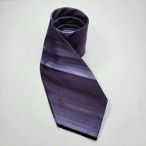 Van Heusen Seide schmutzabweisend Streifen Krawatte lila 58" x 3,5" - Bild 1 von 5