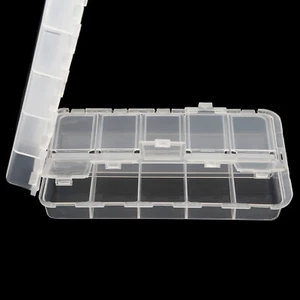 Mini Plastic Fishing Tackle Box 20 Compartments for Fishing Lures Baits / Hooks - Picture 1 of 12