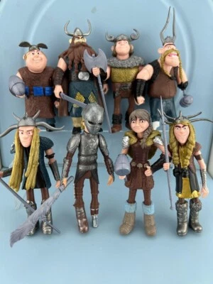 How to Train Your Dragon Figure Hiccup Stoick Astrid Collection Toys Gifts 8Pcs