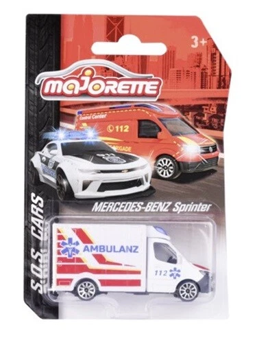 Majorette 212057181 - S. O. S. Auto - MB Sprinter - Ambulanza - Nuovo - Immagine 1 di 1