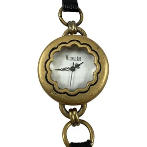 Maximal Art Ladies Watch Goldtone John Wind Vintage 1996 Needs Battery Quartz - Picture 1 of 6